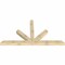 Ekena Millwork Saratoga Rough Sawn Timber Gable Bracket, Douglas Fir, 108"W x 58"H x 6"D x 6"F, 13/12 Pitch GBW108X58X0606SAR00RDF - alternate 4